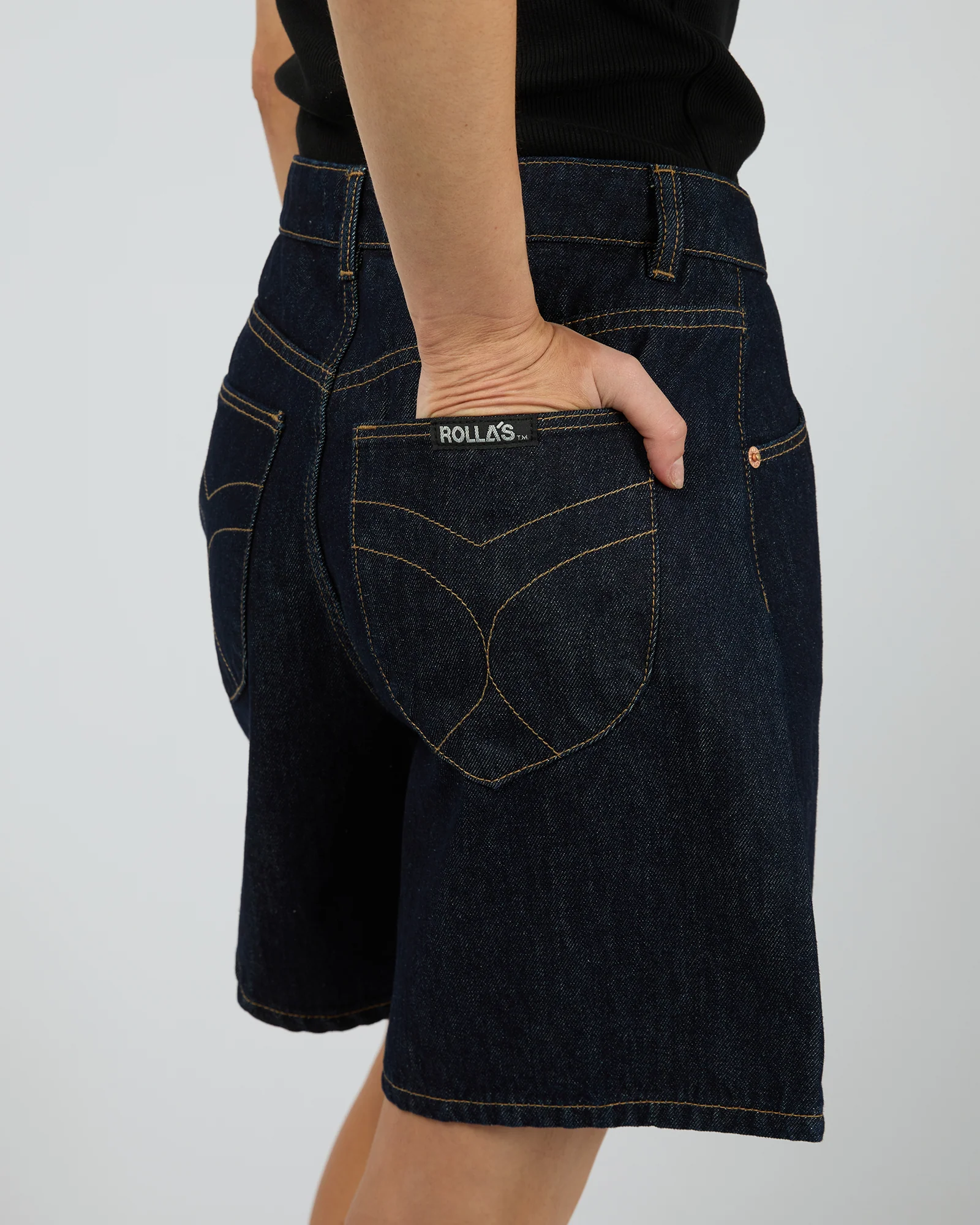 Super Mirage Denim Short Rinse Blue - Image 5