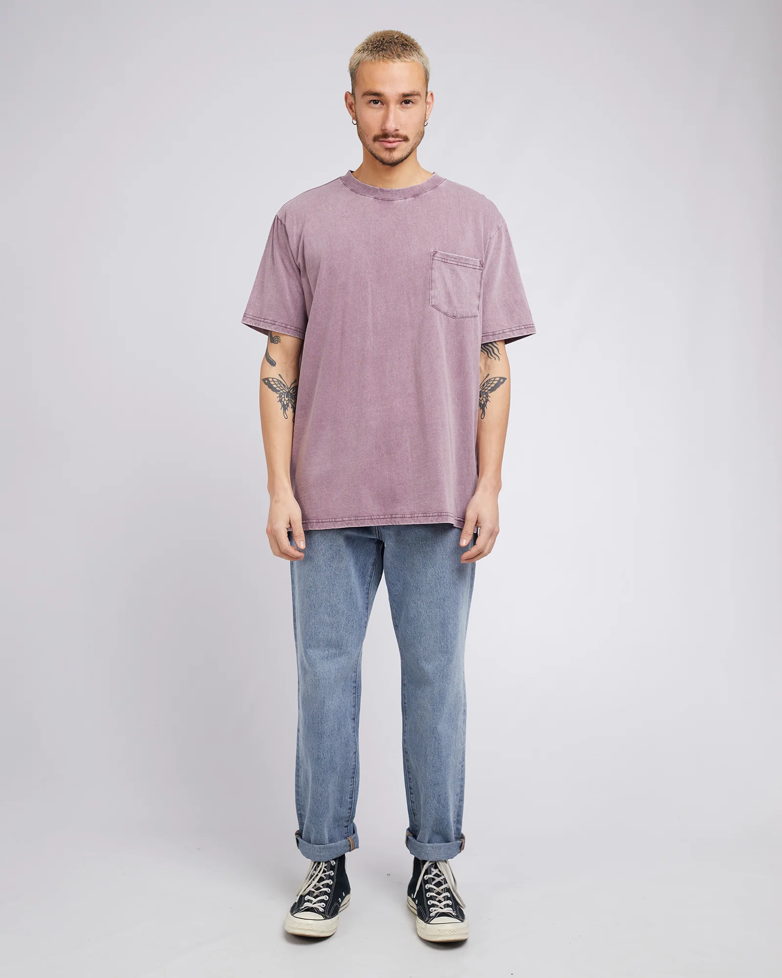 Surplus Pocket Tee Burgandy - Image 2