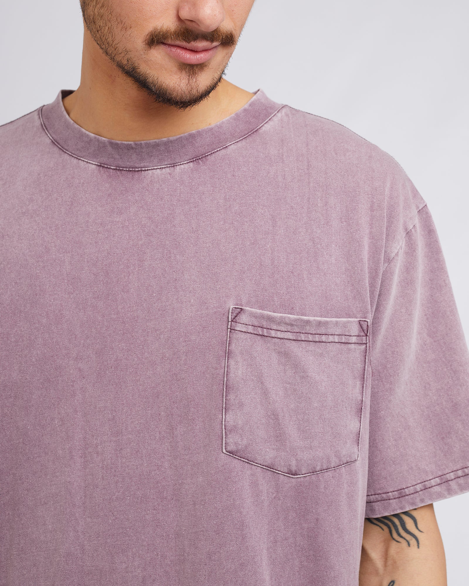 Surplus Pocket Tee Burgandy - Image 5