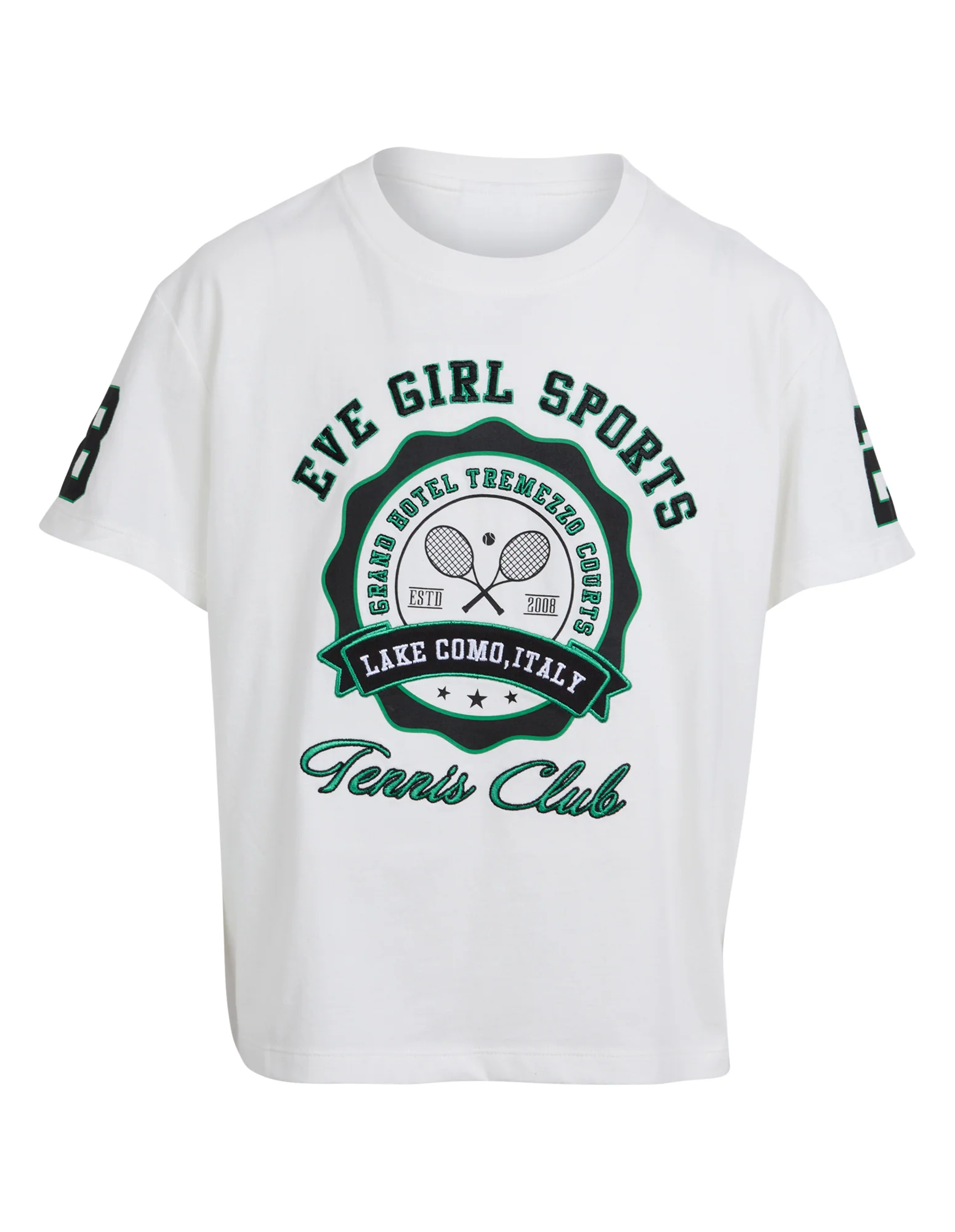 Teen Tennis Club Tee Vintage White