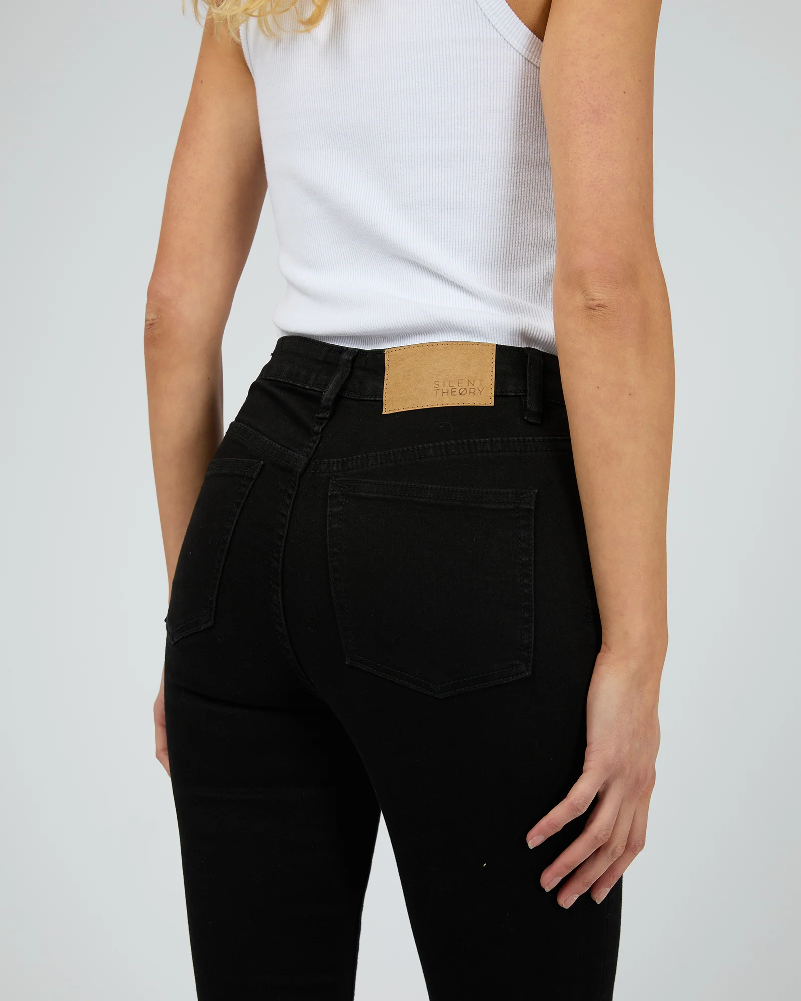 Vice High Skinny Jean Jet Black Trash - Image 5