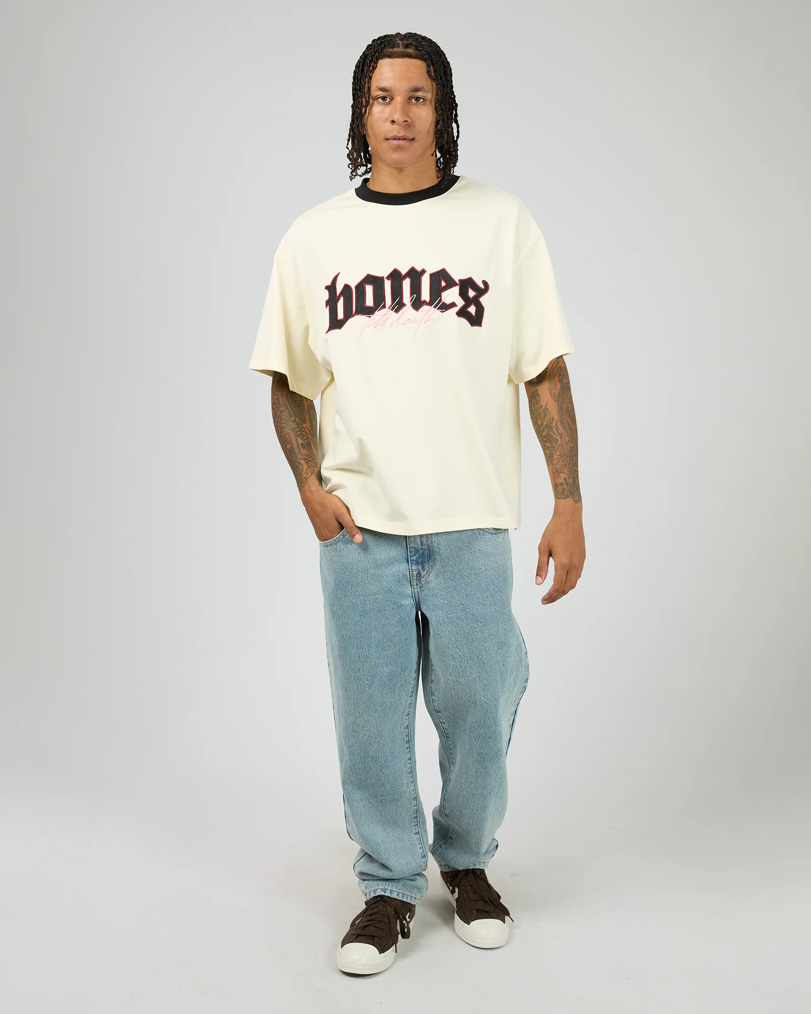Till Death Love Letter Tee Cream - Image 5