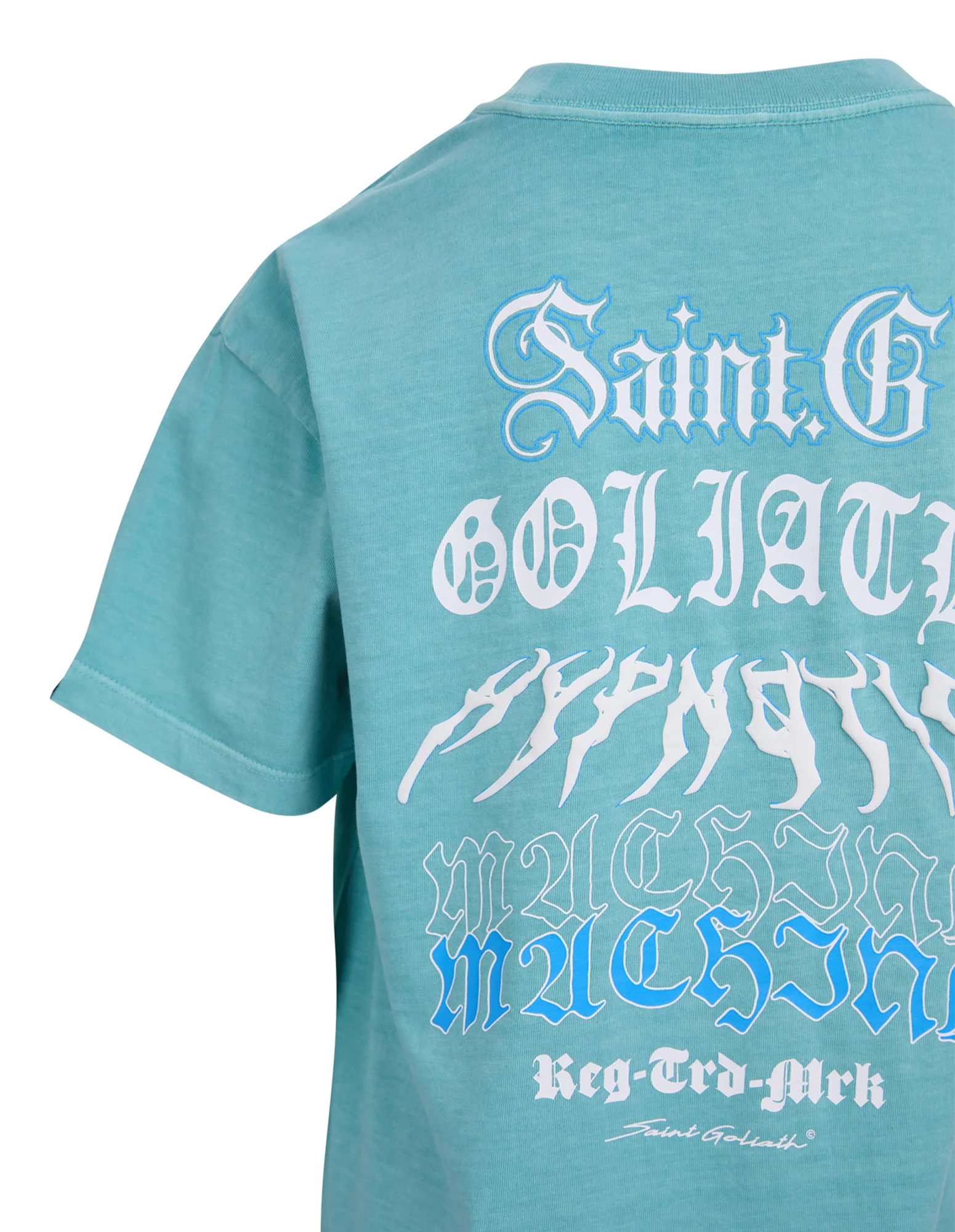Kids Turntable Tee Teal - Image 3