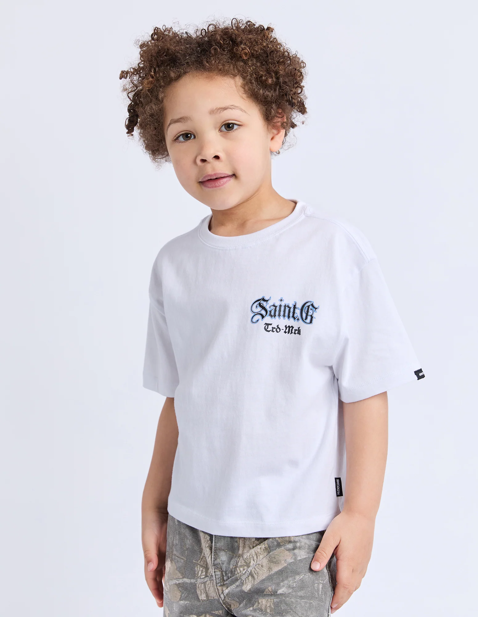 Kids Turntable Tee White