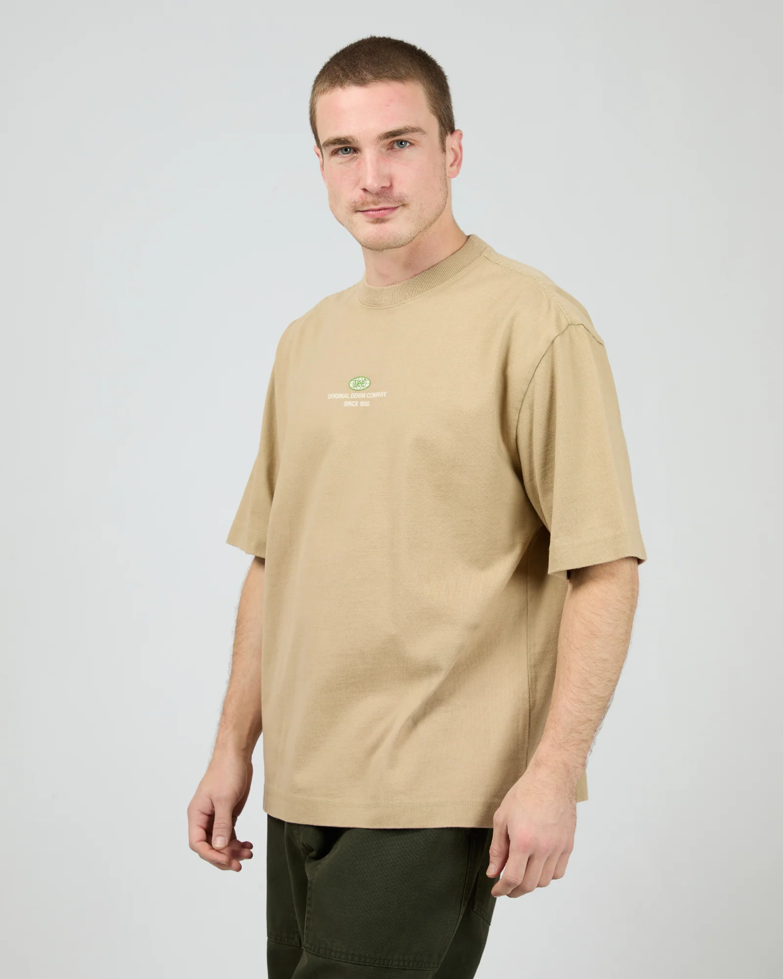 Twitch Stack Baggy Tee Khaki - Image 4