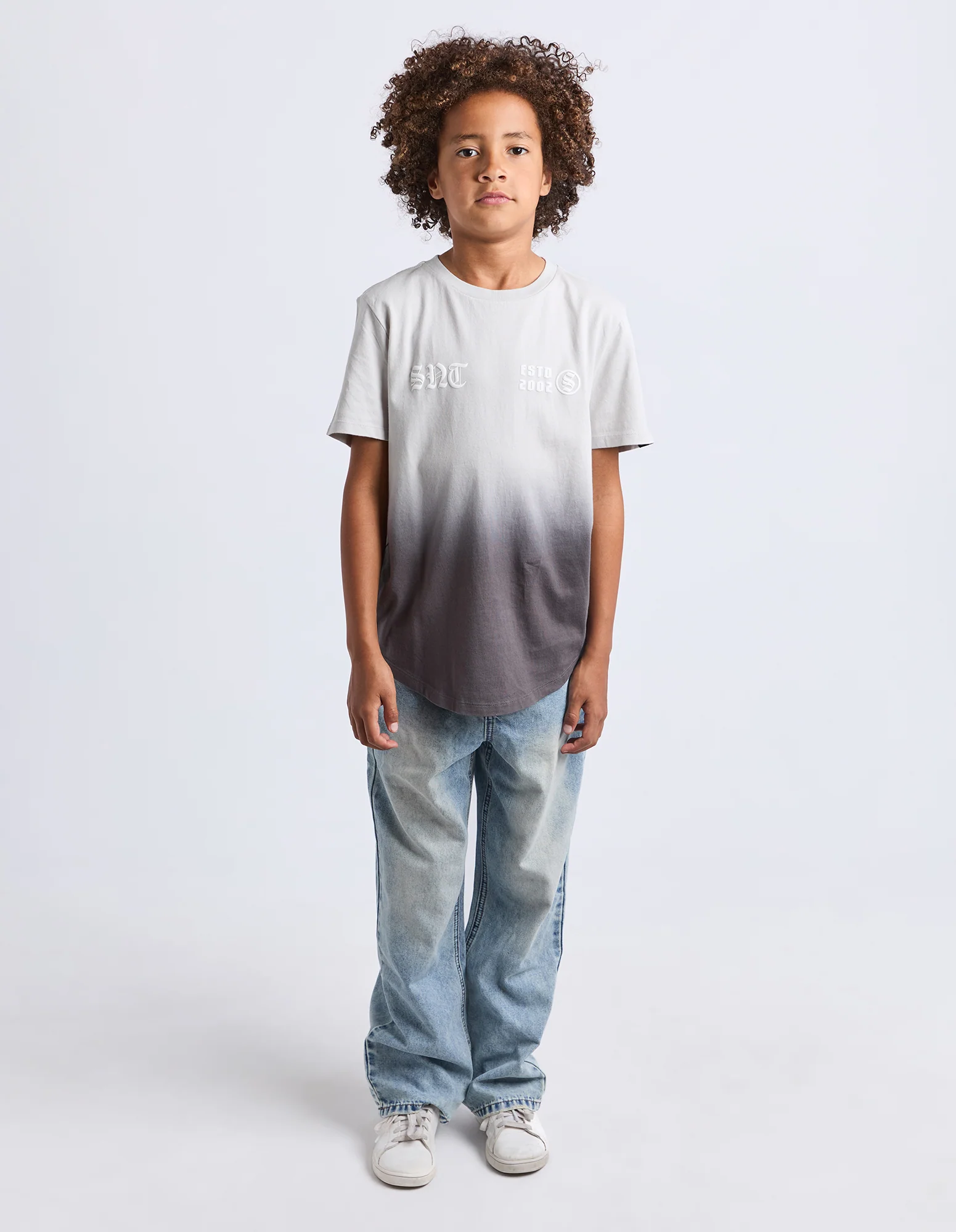 Teen Two Tone Tee Charcoal - Image 2