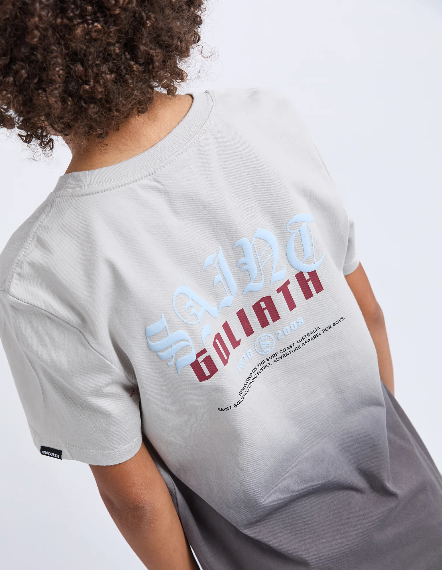 Teen Two Tone Tee Charcoal - Image 4