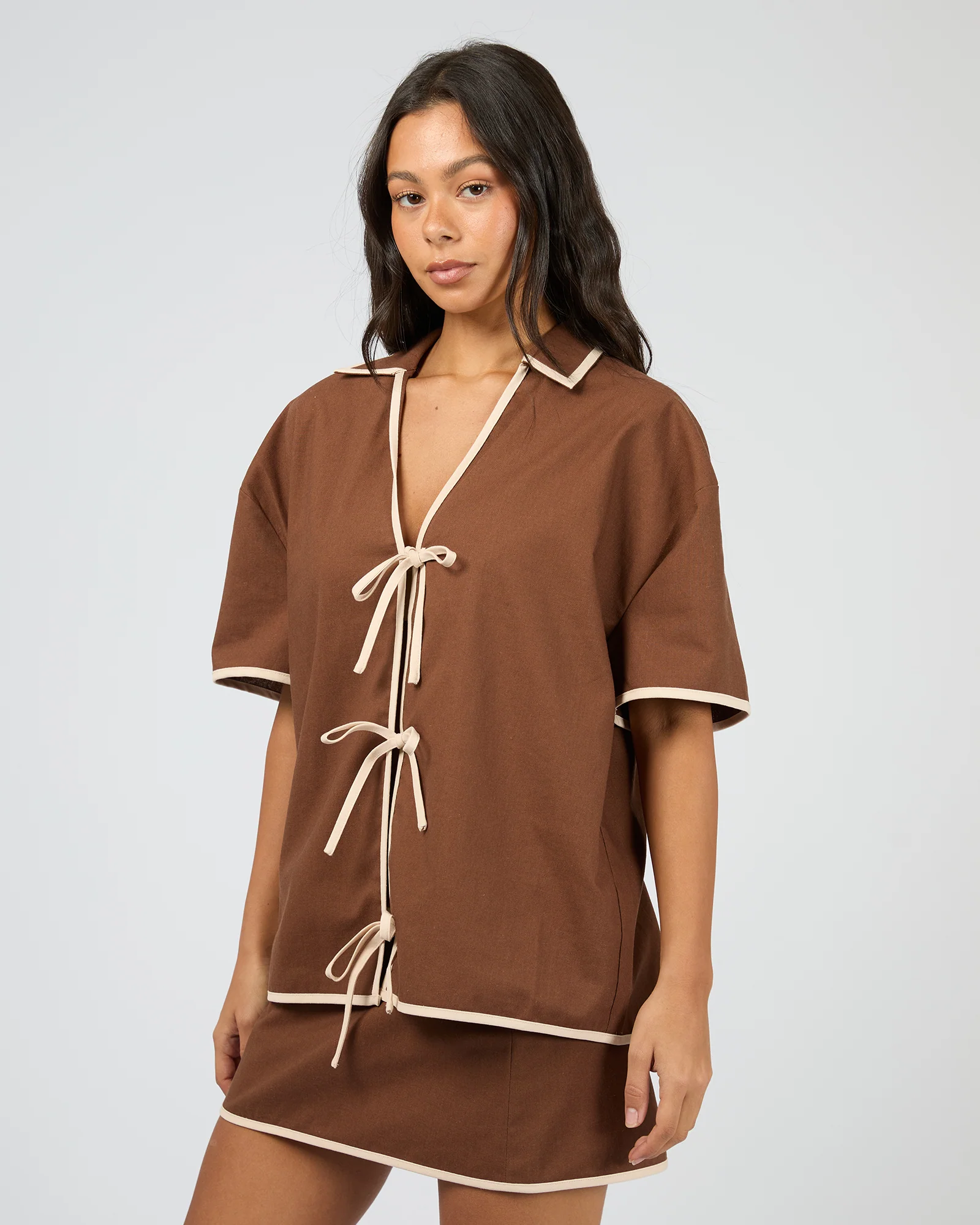 Tyler Shirt Brown - Image 4