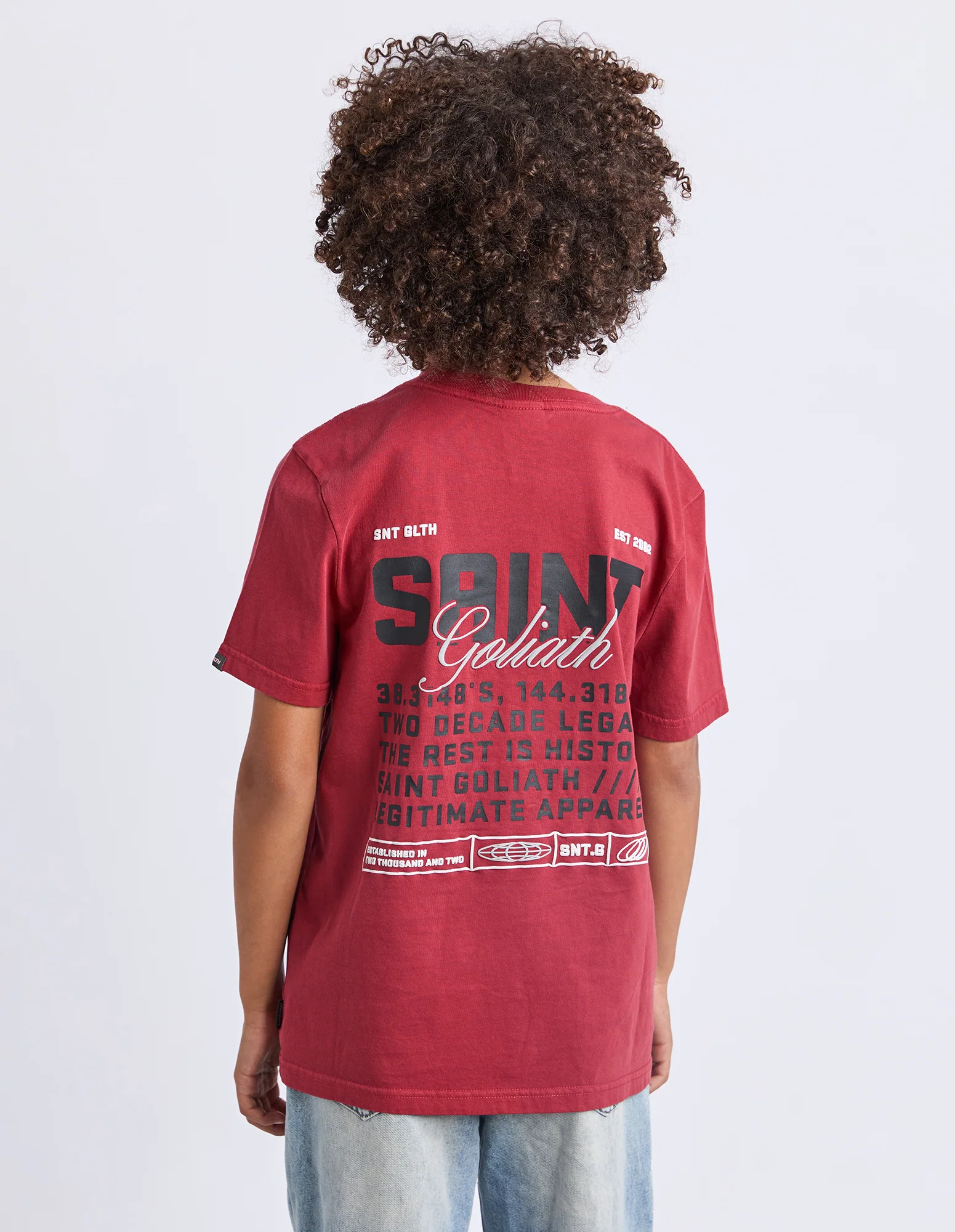 Teen Upside Tee Red - Image 3