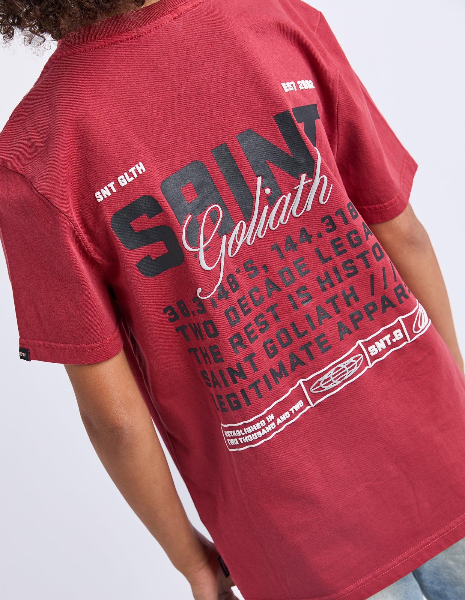 Teen Upside Tee Red - Image 4