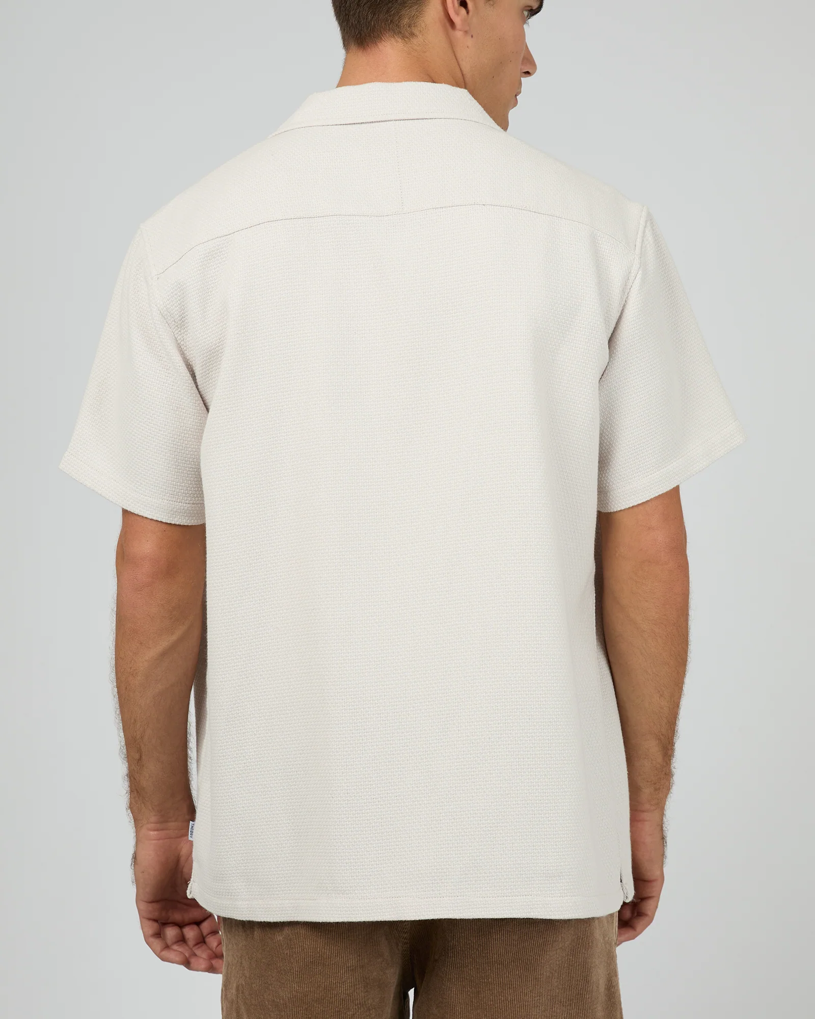 Vacay Textured Short Sleeve Shirt Natural - Image 10