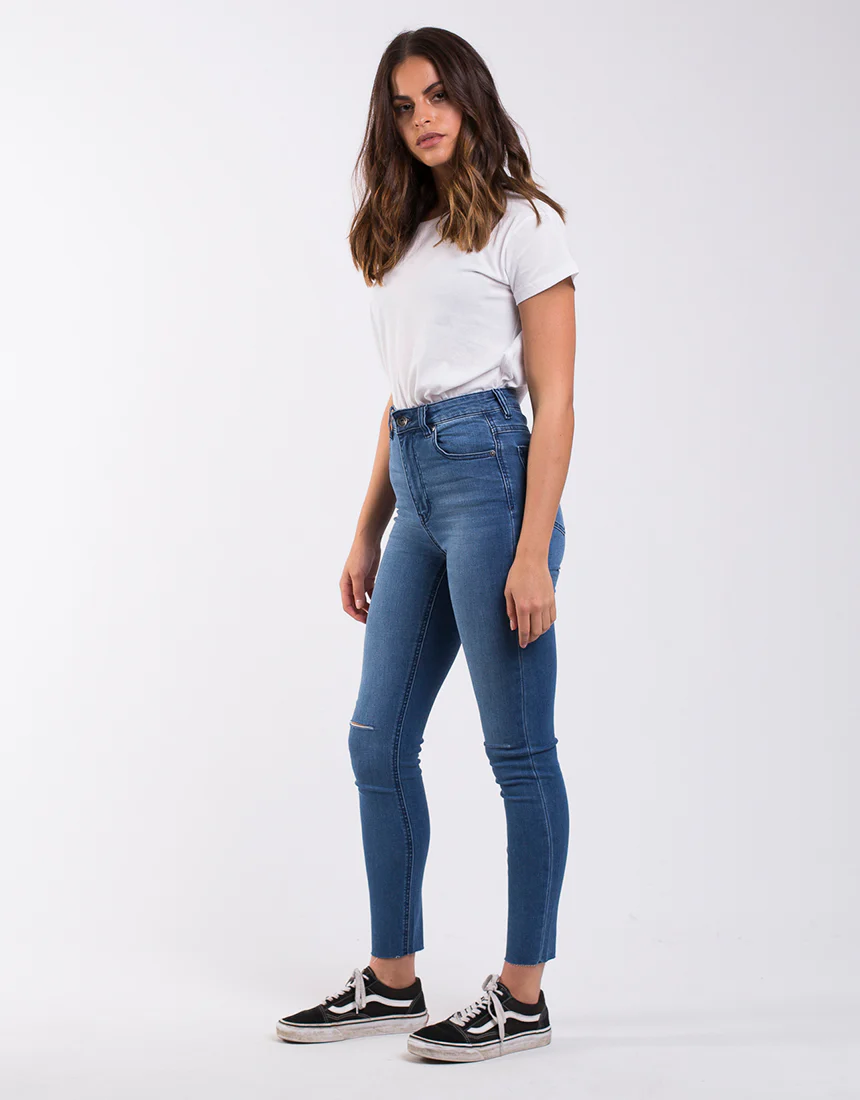 Vice High Skinny Jean Blue Dime Slash - Image 4