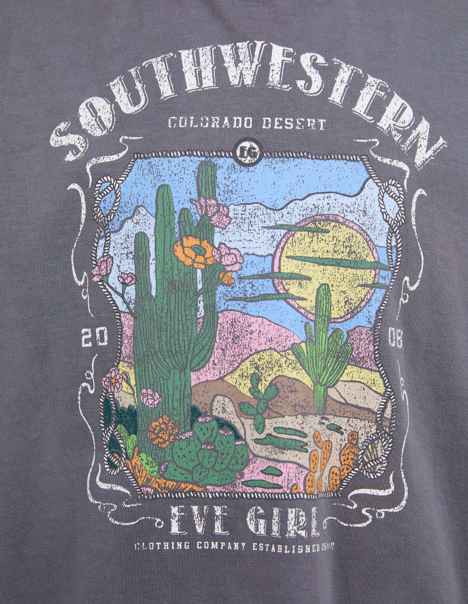 Kids Vintage Desert Tee Charcoal - Image 3