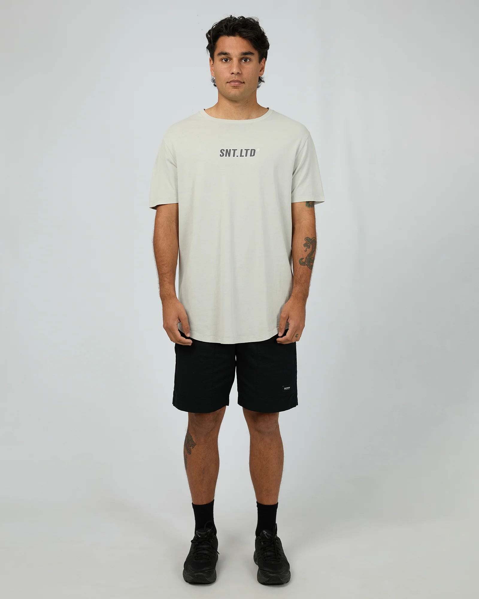 Vital Ext Scoop Tee Grey - Image 3