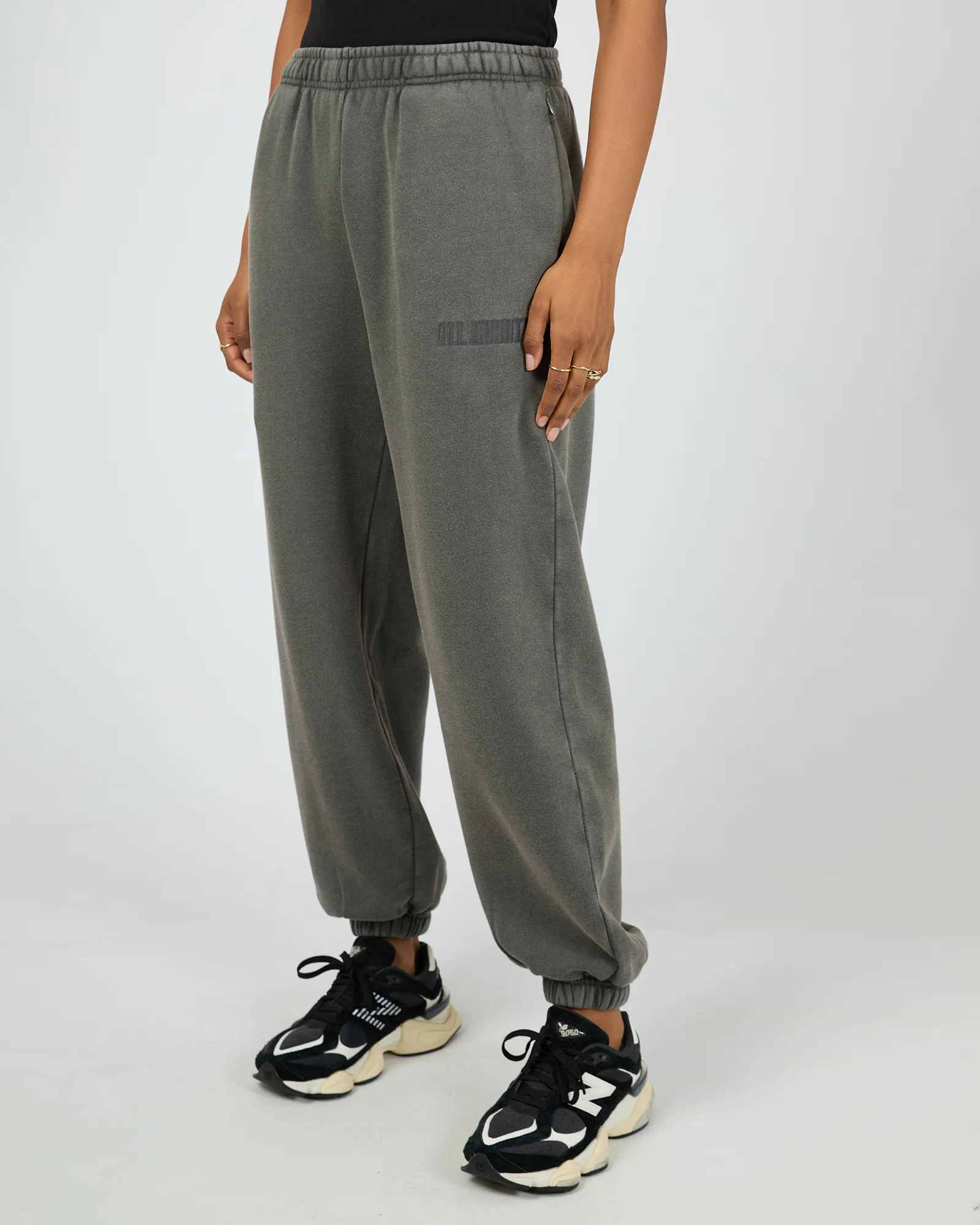 Vital Washed Trackpant Charcoal - Image 4