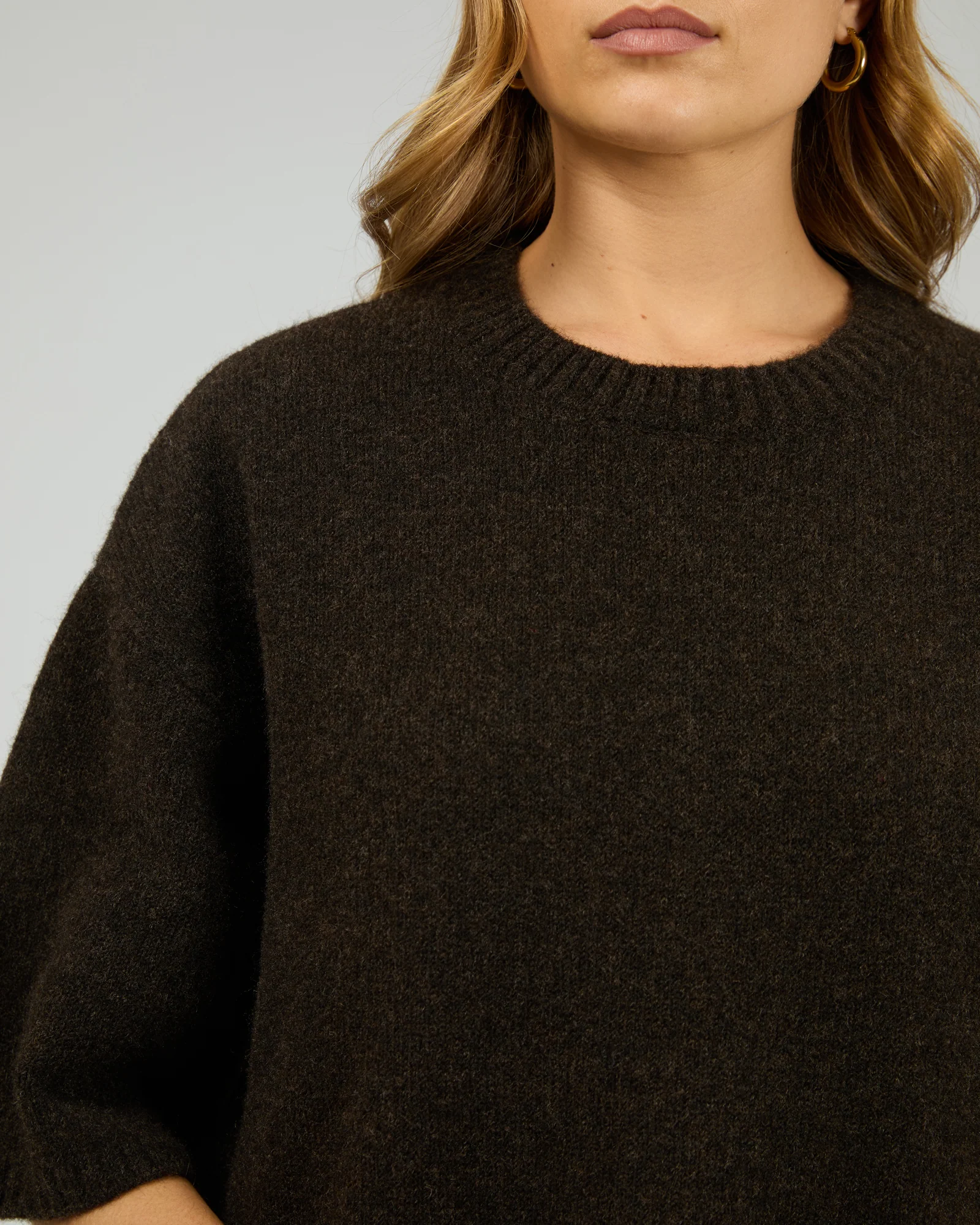 Willow Knit Tee Chocolate - Image 5