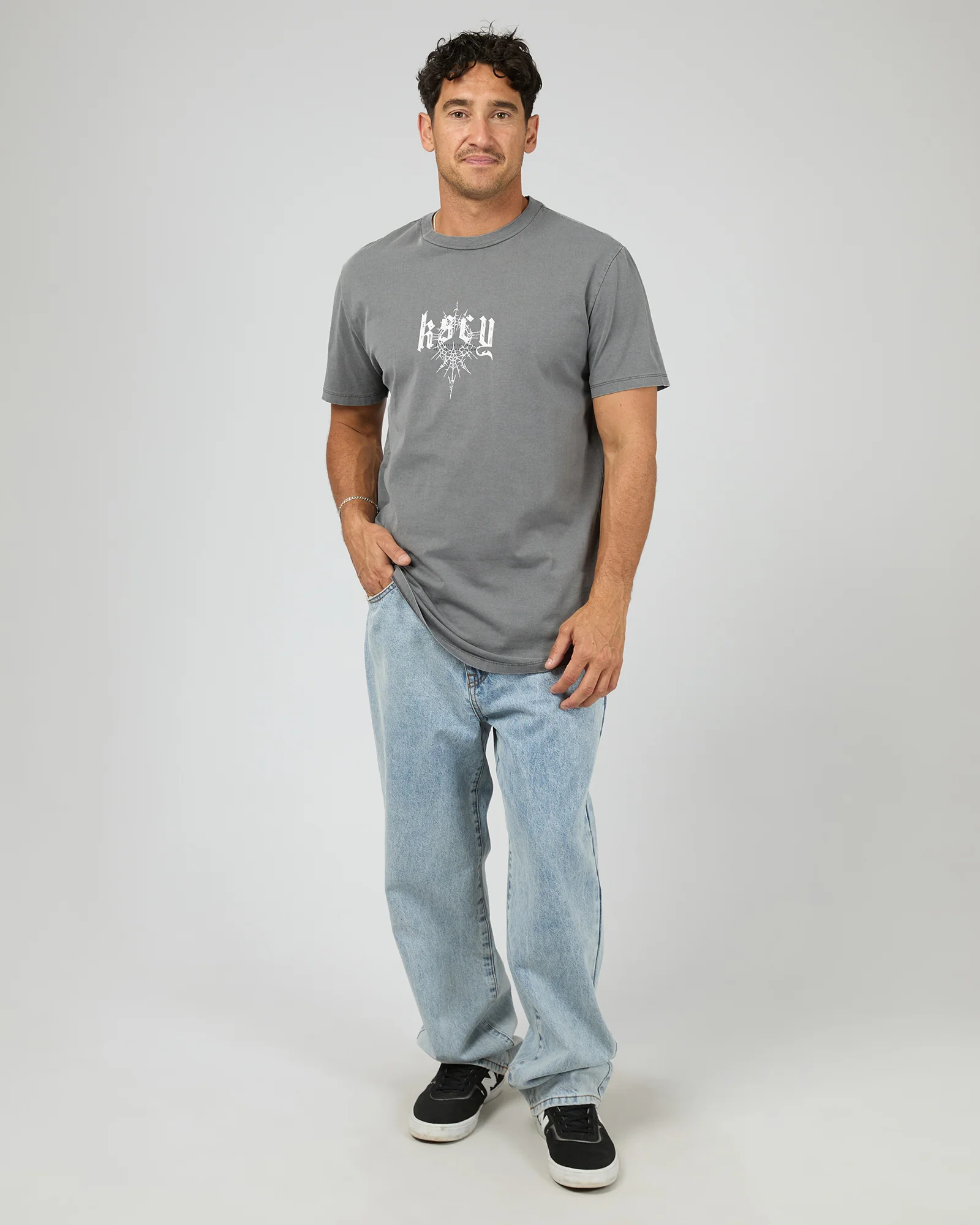 Winged Dual Curved Tee Pearl - Image 2