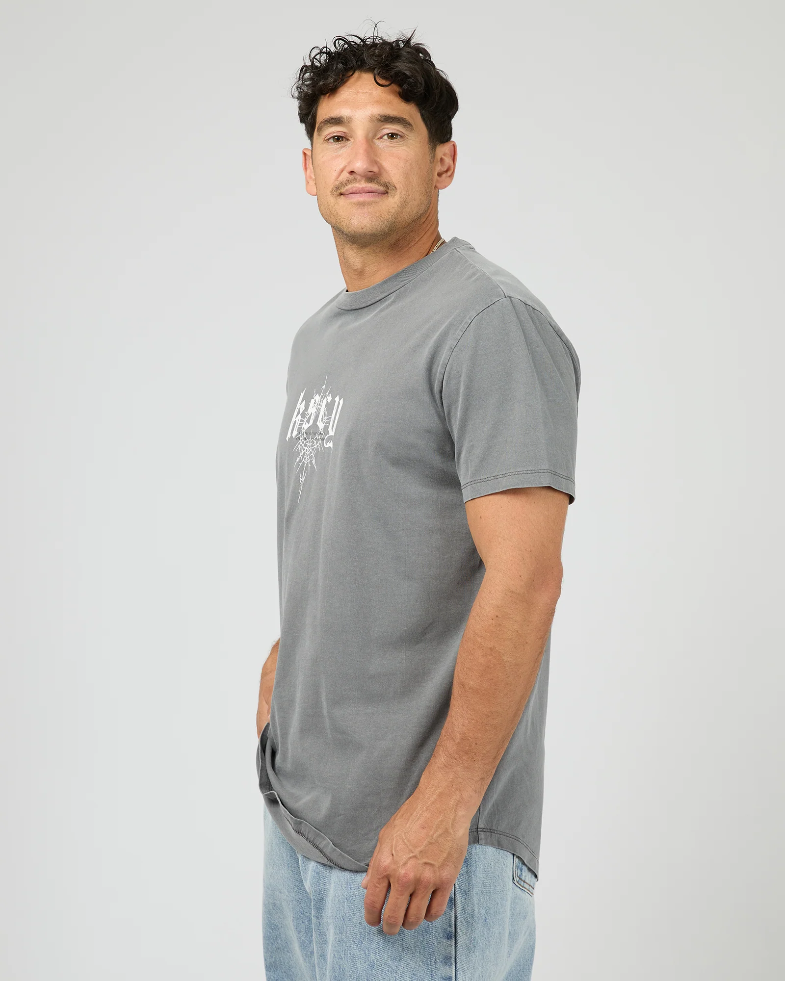 Winged Dual Curved Tee Pearl - Image 4