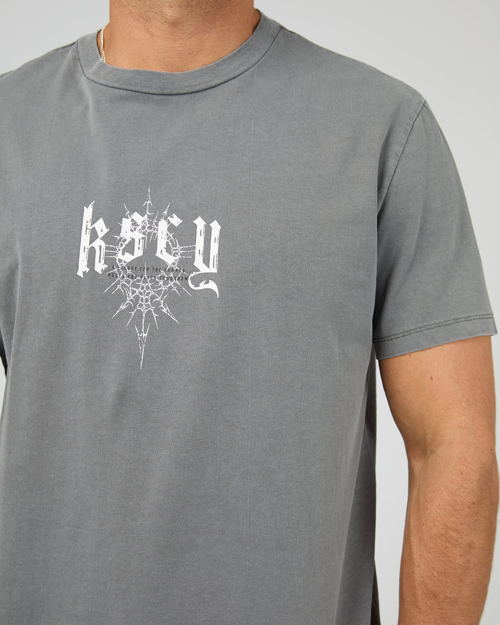 Winged Dual Curved Tee Pearl - Image 5