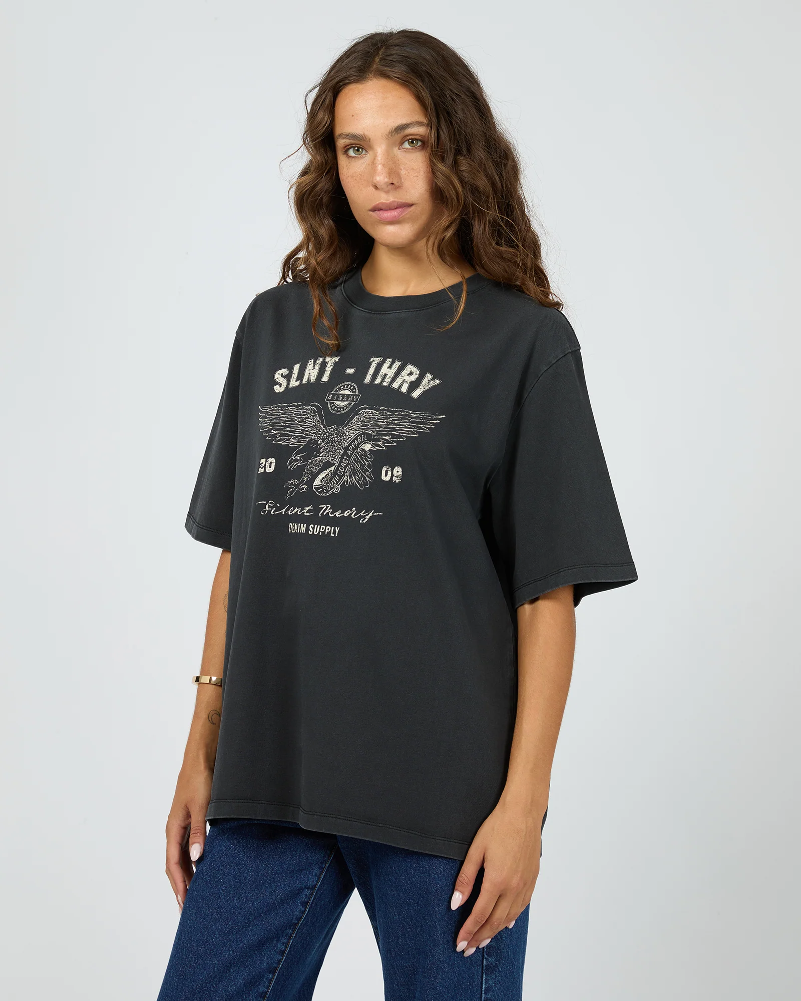 With Reason Tee Washed Black - Image 4