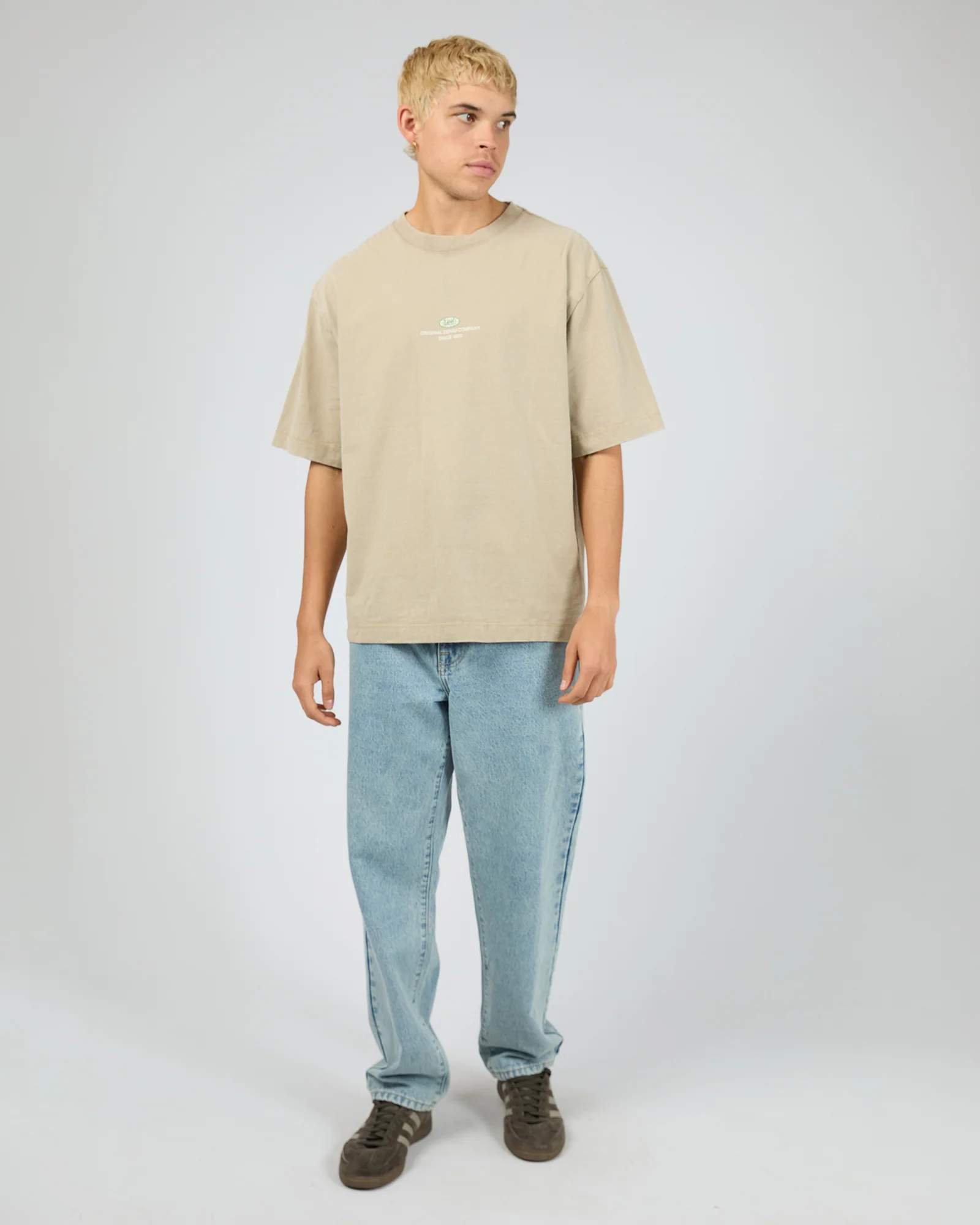 Worldwide Boxcut Tee Union Stone - Image 3
